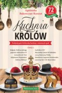 Zdjęcie okładki książki - na stole rozłożone talerze na których zamiast potraw leżą hełm, biret, kapelusz i na środku korona królewska stylistyka nawiązuje do restauracyjnego menu.