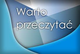 Baner informacyjny z tekstem: Warto przeczytać.